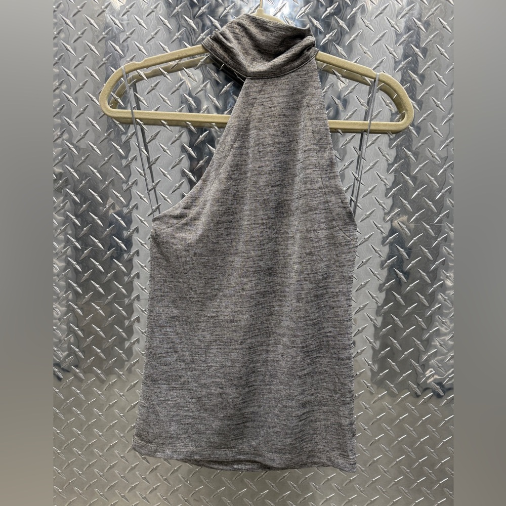Free People Gray Halter Tank Top